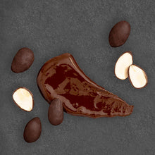 Load image into Gallery viewer, Hu Kitchen,Chocolate-Covered  Hunks, ALMOND SEA SALT 4 oz split open