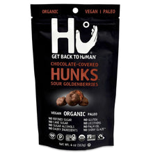 Load image into Gallery viewer, Hu Kitchen,Chocolate-Covered  Hunks, Sour Goldenberries 4 oz