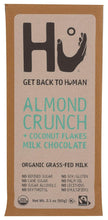 Load image into Gallery viewer, Hu Kitchen Milk Chocolate Almond Crunch  with Coconut Flake bar 2.1 oz front