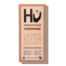 Load image into Gallery viewer, Hu Kitchen Milk Chocolate Cashew Butter bar 2.1 oz front