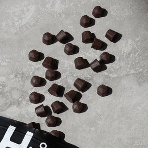Hu Kitchen, Organic Dark Chocolate Gems, SNACKING & BAKING DARK CHOCOLATE 9 oz open
