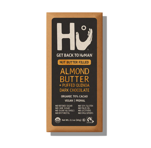 Hu Kitchen Paleo Dark Chocolate Almond Butter Puffed Quinoa bar 2.1 oz 1