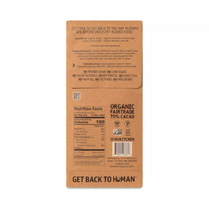 Hu Kitchen Paleo Dark Chocolate Almond Crunch bar 2.1 oz back