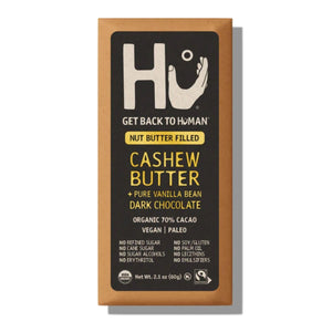 Hu Kitchen Paleo Dark Chocolate Cashew Butter and Pure Vanilla Bean bar 2.1 oz 1