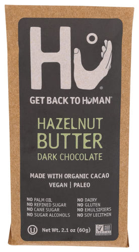 Hu Kitchen Paleo Dark Chocolate Hazelnut Butter Praline bar 2.1 oz 1