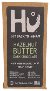 Hu Kitchen Paleo Dark Chocolate Hazelnut Butter Praline bar 2.1 oz 1