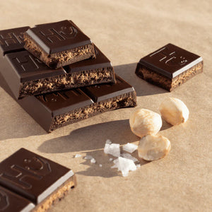 Hu Kitchen Paleo Dark Chocolate Hazelnut Coffee bar 2.1 oz pieces