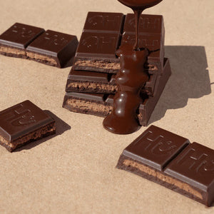 Hu Kitchen Paleo Dark Chocolate Hazelnut Butter Praline bar pourover