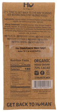 Load image into Gallery viewer, Hu Kitchen Paleo Salty Dark Chocolate  bar 2.1 oz back