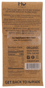 Hu Kitchen Paleo Salty Dark Chocolate  bar 2.1 oz back