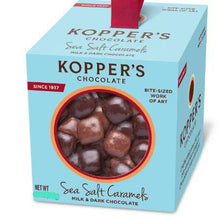 Load image into Gallery viewer, Koppers Milk &amp; Dark Chocolate Sea Salt Caramels 5lb box