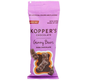 Koppers Dark Chocolate Gummy Bears 2 oz Grab & Go