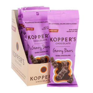 Koppers Dark Chocolate Gummy Bears Grab & Go Case