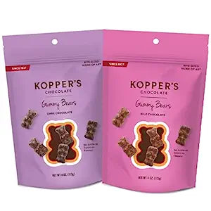 Koppers Dark and Milk Chocolate Gummy Bears