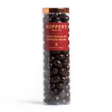 Load image into Gallery viewer, Kopper&#39;s Supreme Dark Chocolate Espresso Beans Tube