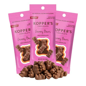 Kopper's Milk Chocolate Gummy Bears Grab & Go 3 pack