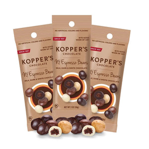 Koppers New York Espresso Beans 3 pack grab and go