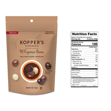 Load image into Gallery viewer, Koppers New York Espresso Beans Nutrition