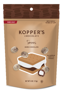 Kopper's Chocolate S'mores dark chocolate 4oz Pouch