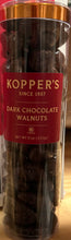 Load image into Gallery viewer, Koppers Dark Chocolate Walnuts 9.5-oz tube
