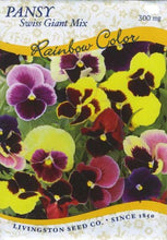Load image into Gallery viewer, Livingston Seeds - Pansy Giant Swiss Mix
