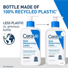 Load image into Gallery viewer, Cerave Daily Moisturizing Lotion for Normal to Dry Skin 12 oz recycled plastic