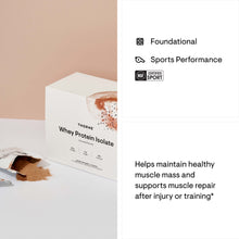 Load image into Gallery viewer, Thorne Whey Protein Chocolate Travel Pack Foundational