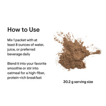 Load image into Gallery viewer, Thorne Whey Protein Chocolate Travel Pack How to Use