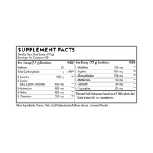 Load image into Gallery viewer, Thorne - Amino Complex - Supplement Facts
