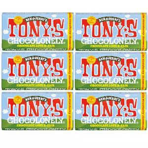 Tony's Chocolonely White Chocolate Strawberry Cheesecake Bar - 6.35 oz 15 bars