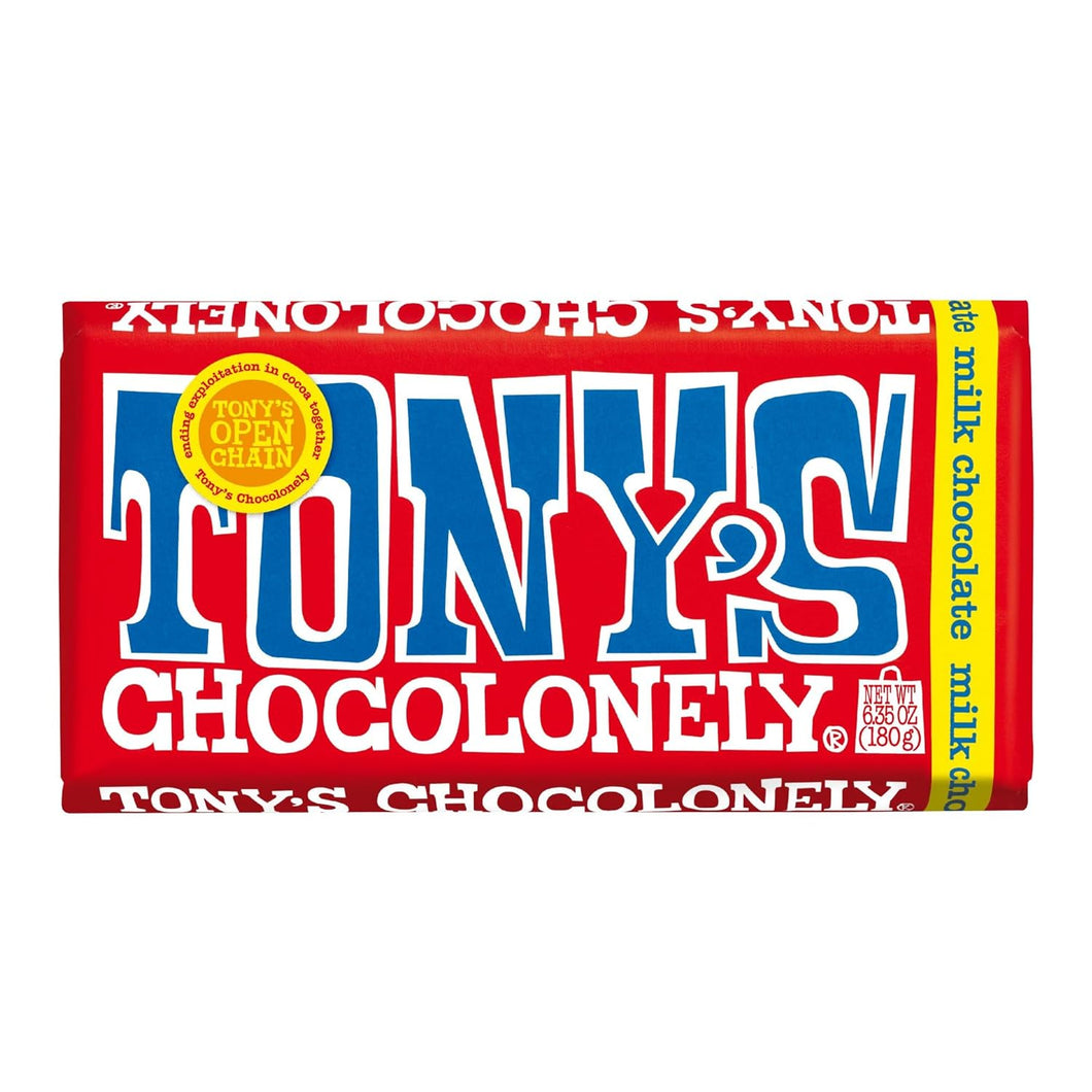 Tony's Chocolonely Milk Chocolate Bar 6.35 oz