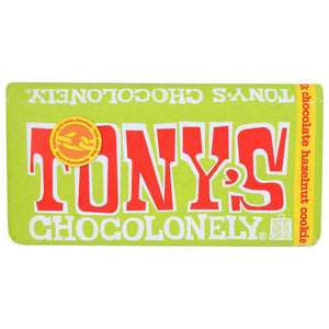 Tony's Chocolonely Milk Chocolate Hazelnut Cookie Bar 6.35 oz