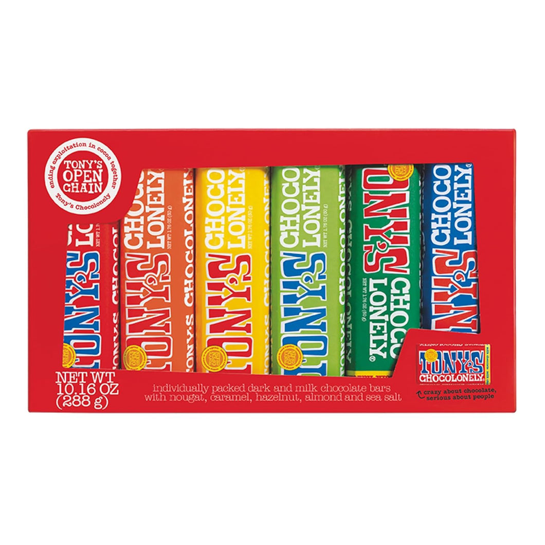Tony's Chocolonely Rainbow Gift Variety Pack - 10.16 oz