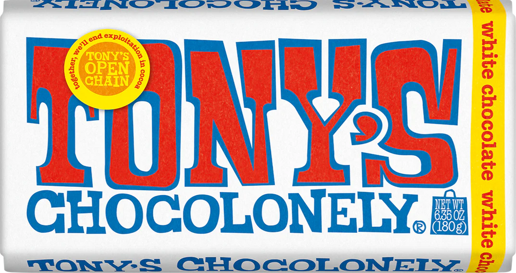 Tony's Chocolonely White Chocolate Bar 6.35 oz