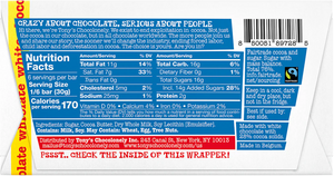 Tony's Chocolonely White Chocolate Bar 6.35 oz - Nutrition