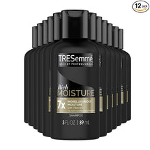 Load image into Gallery viewer, TRESemmé Travel Size Rich Moisture Hydrating Shampoo 3 oz 12 count