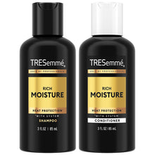 Load image into Gallery viewer, TRESemmé Travel Size Rich Moisture Hydrating Shampoo and Conditioner 3 oz each