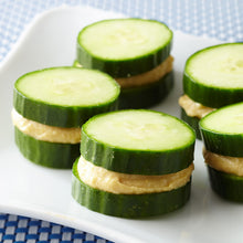 Load image into Gallery viewer, Bonnie Plants Burpless Hybrid Cucumber hummus sandwich