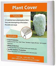 Load image into Gallery viewer, Agfabric Circular Plant Cover - Easy Frost Weather Animal Protection - 1.5 oz Fabric 84" x 84"