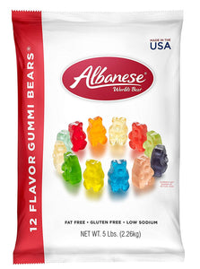 Albanese 12 Flavor Gummi Bears® - 5 lb (80 oz)