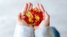 Load image into Gallery viewer, Albanese Sour 12 Flavor Gummi Bears® - child handfuls