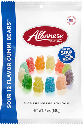 Albanese Sour 12 Flavor Gummi Bears® - 7.0 oz