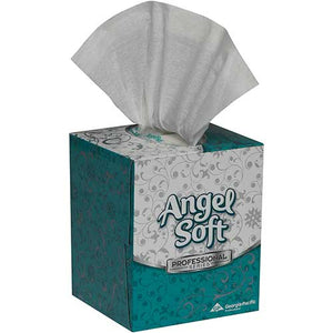 Angel Soft Premium Facial Tissues, Cube or Flat Box
