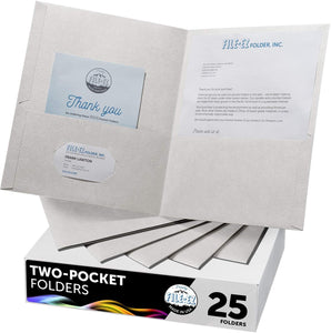 Avery Two Pocket Paper Folders 9 x 12, 25 Count