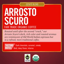 Load image into Gallery viewer, Barrie House Arrosto Scuro FTO Ground Coffee description