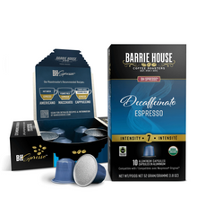 Load image into Gallery viewer, Barrie House Decaffeinato Espresso Nespresso Capsules 10 Count