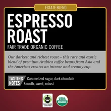 Barrie House Espresso Roast FTO Coffee description