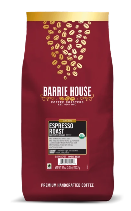 Barrie House Espresso Roast FTO Whole Bean Coffee