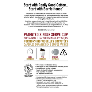 Barrie House Ethiopian Yirgacheffe patented k-cup