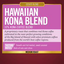 Load image into Gallery viewer, Barrie House Hawaiian Kona FTO Whole Bean Coffee